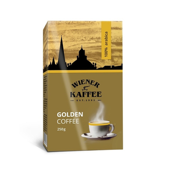 Кава 250 г Lvivska Golden Coffee смажена мелена з ароматизатором Ірландський крем вак/уп 
