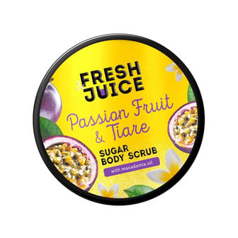 Скраб цукровий для тіла Fresh Juice Passion Fruit u0026 Tiare, 200 мл (4823015946172)