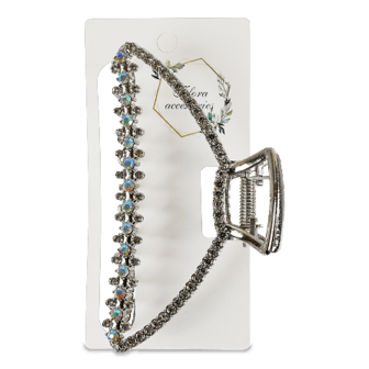 Заколка Flora accessories Краб метал з декором велика в асортименті шт