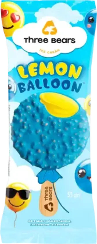 Морозиво Три Ведмеді Lemon balloon 55 г