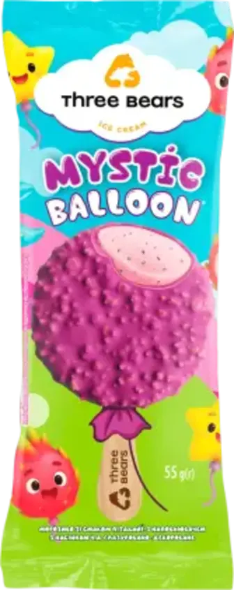 Морозиво Три Ведмеді Mystic balloon 55 г