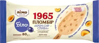 Морозиво Лімо 1965 Лімо&Біло Крем-сир в білій глазурі 80 г