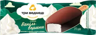 Морозиво Три Ведмеді Ваніль та Вершки в глазурі 70 г