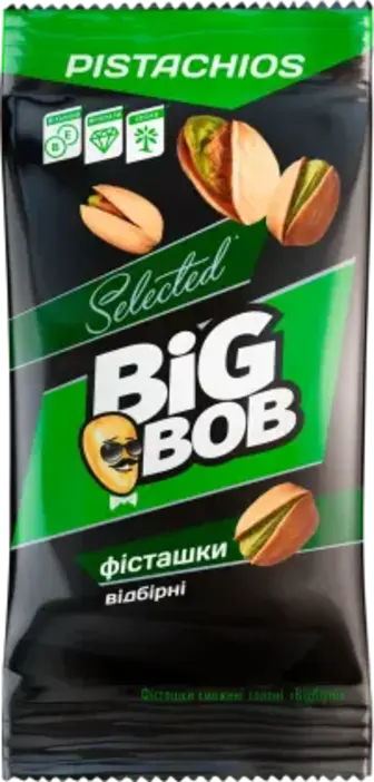 Фісташки Big Bob відбірні смажені солоні 45 г