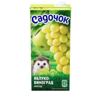 Нектар Садочок Яблучно-виноградний 0,95 л ТПАК