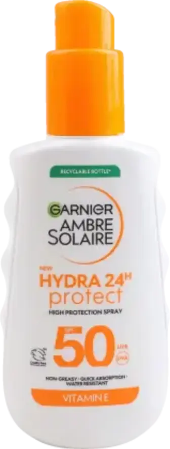 Сонцезахисний спрей Garnier Ambre Solaire Hydra 24h SPF 50 150 мл