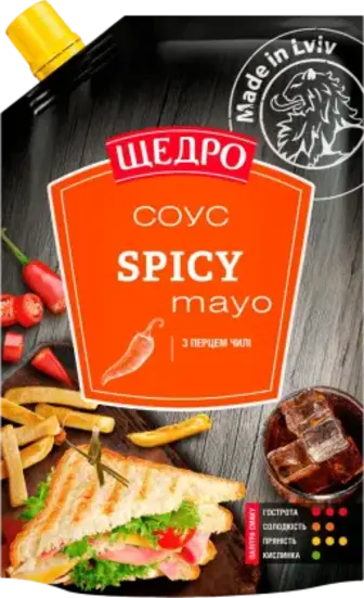 Соус Щедро Spicy Mayo 180 г
