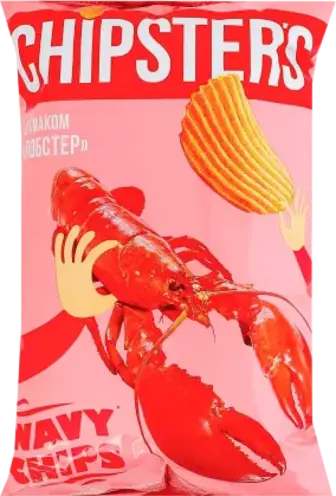Чипси Chipster's картопляні хвилясті зі смаком Лобстер 95 г