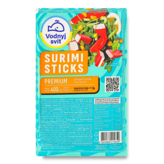 Палички крабові Водний світ Surimi sticks охолоджені (400г)