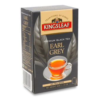 Чай чорний Kingsleaf Earl grey (20*2г)