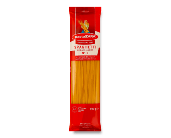 Вироби макаронні Pasta Zara Спагеті №3 (500г)