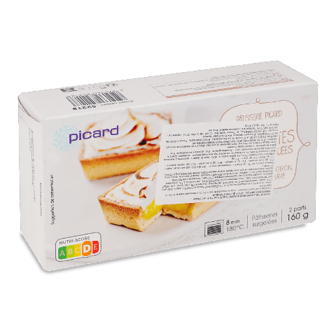 Тарталетки Picard з лимонним курдом та безе 160г (160г)
