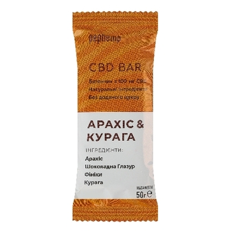 ПЕП ХЕМП батончик CBD BAR Арахіс/Курага 50г