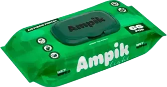 Вологі серветки Ampik Light антибактеріальні 66 шт