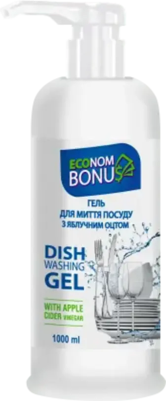 Гель для миття посуду Bonus Econom з яблучним оцтом 1 л