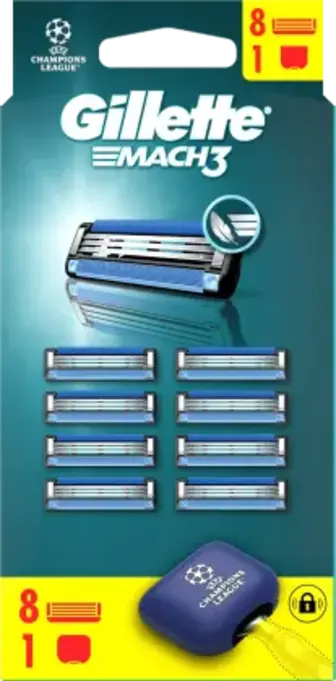 Картриджі Gillette Mach3 чоловічі 8 шт