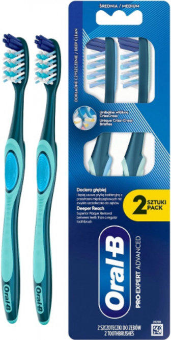 Зубна щітка Oral-B Про-Експерт Адвансд 2шт