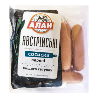 Сосиски Алан Австрійські в/ґ кг