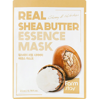 FarmStay Real Shea Butter Essence Mask - Тканинна маска для обличчя з маслом ши