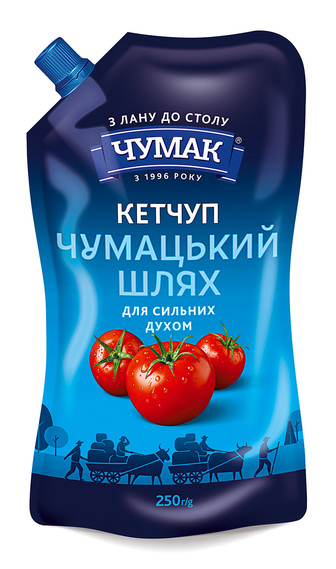 Кетчуп ЧУМАК Чумацький дой/пак з дозатором 250г