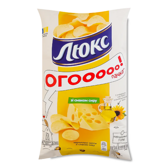 Чіпси ЛЮКС картопляні зі смаком Сиру 170г