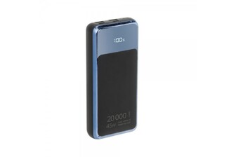 Портативний зарядний пристрій RIVACASE RIVAPOWER VA1075 (Black), 20000 mA, QC/PD 45W, з LCD, чорний