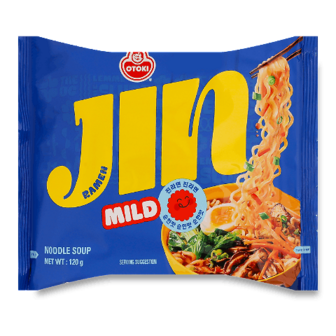 Локшина Otoki Jin Ramen швидкого приготування середньогостра 120г (120г)