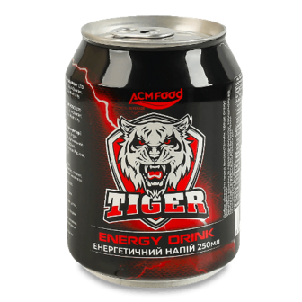 Напій енергетичний ACM Food Tiger з/б 0,25л (0,25л)