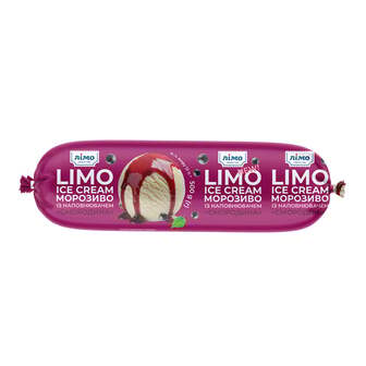Морозиво 0,5 кг Лімо "LIMO ICE CREAM" з наповнювачем "смородина" п/ет 