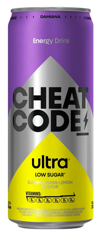 Напій енергетичний Cheat Code Ultra зі смаком бузини та лимону 0.33 л (4820002714011)