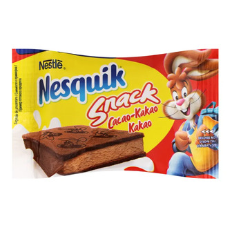 Тістечко Nesquik Snack Cacao-Kakao бісквітне з какао-молочною начинкою, 26 г