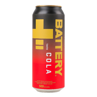 Напій енергетичний Battery Taste Cola безалкогольний сильногазований 0.5 л (4820250944628)