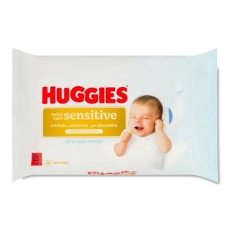 Серветки вологі Huggies Extra Care Sensitive (48шт)