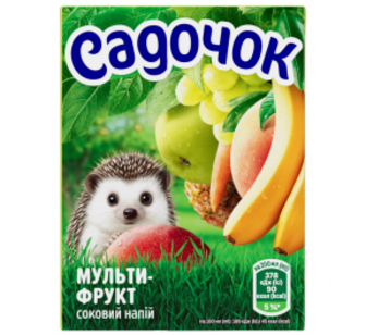 Нектар Садочок Мультифрукт 0,2 л ТПАК