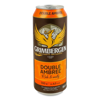 Пиво Grimbergen Double Ambree спеціальне темне з/б (0,5л)