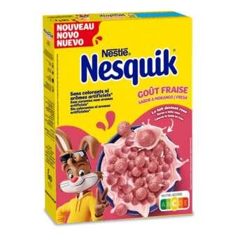 Сніданок готовий Nesquik Strawberry з вітамінами та залізом (310г)