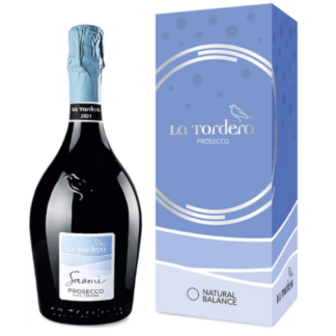 Вино La Tordera Prosecco Treviso DOC Saom ігристе біле сухе коробка 0,75л