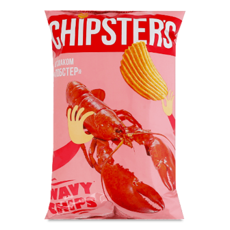 Чипси Chipster's хвилясті смак лобстер 95г (95г)