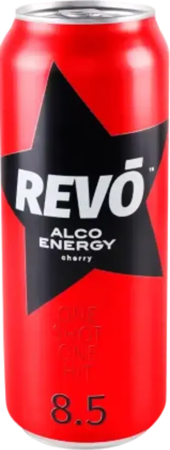Напій Revo Cherry слабоалкогольний енергетичний 8.5% 0.5 л 