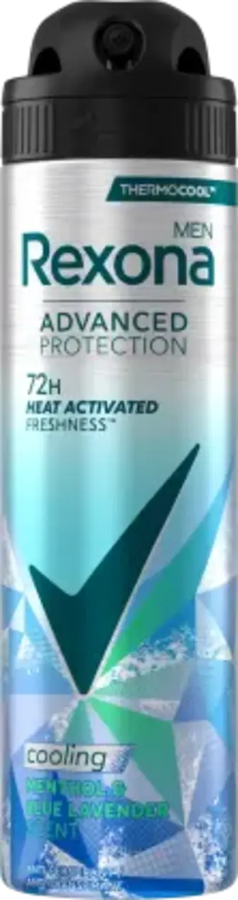 Дезодорант-спрей Rexona Охолоджувальний зі свіжістю ментолу та лаванди чоловічий 72 години 150 мл