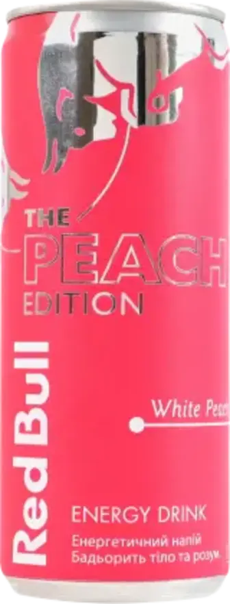Напій енергетичний Red Bull The peach edition зі смаком білого персика 250 мл