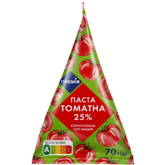 Паста томатна Премія 25% пірамідка 70 г