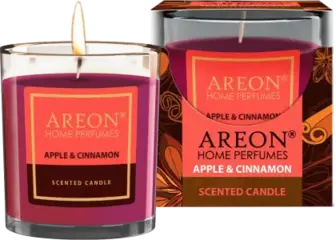 Свічка ароматична Areon Яблуко та кориця 120 г