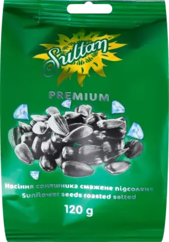 Насіння соняшника Sultan Premium смажене підсолене 120 г