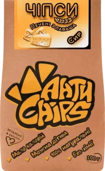 Чипси АнтиChips Сир з лаваша печені 100 г