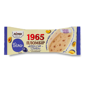 Морозиво Лімо 1965 крем-сир слива гранола з білим шоколадом 12% 80г (80г)