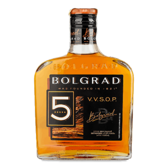 Бренді Bolgrad VVSOP 5 років виноградний 0,25л
