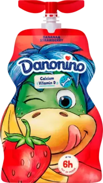 Йогурт Danonino Полуниця та Банан 2.1% 70 г