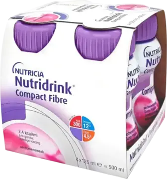 Ентеральне харчування Nutricia Nutridrink Compact зі смаком полуниці від 3 років 4х125 мл