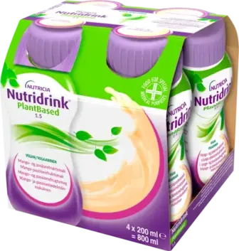 Ентеральне харчування Nutricia Nutridrink Plant Based манго та маракуя від 3 років 4х200 мл